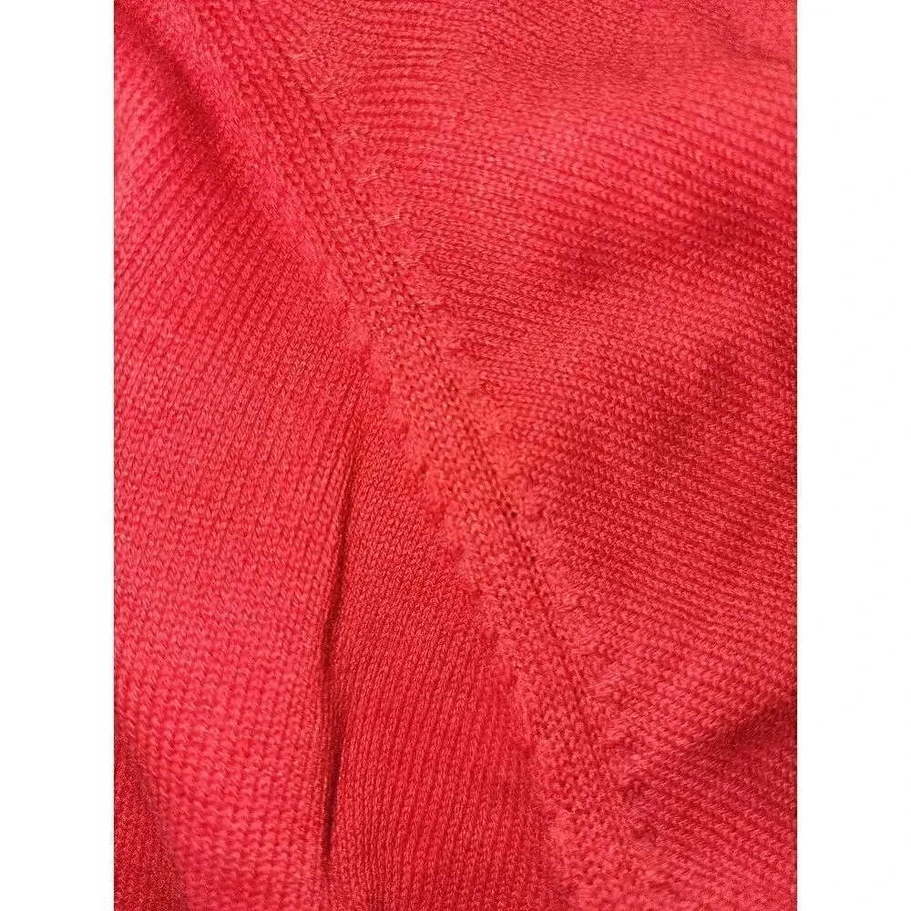Haggar Women's Short Sleeve Sweater 1X Red